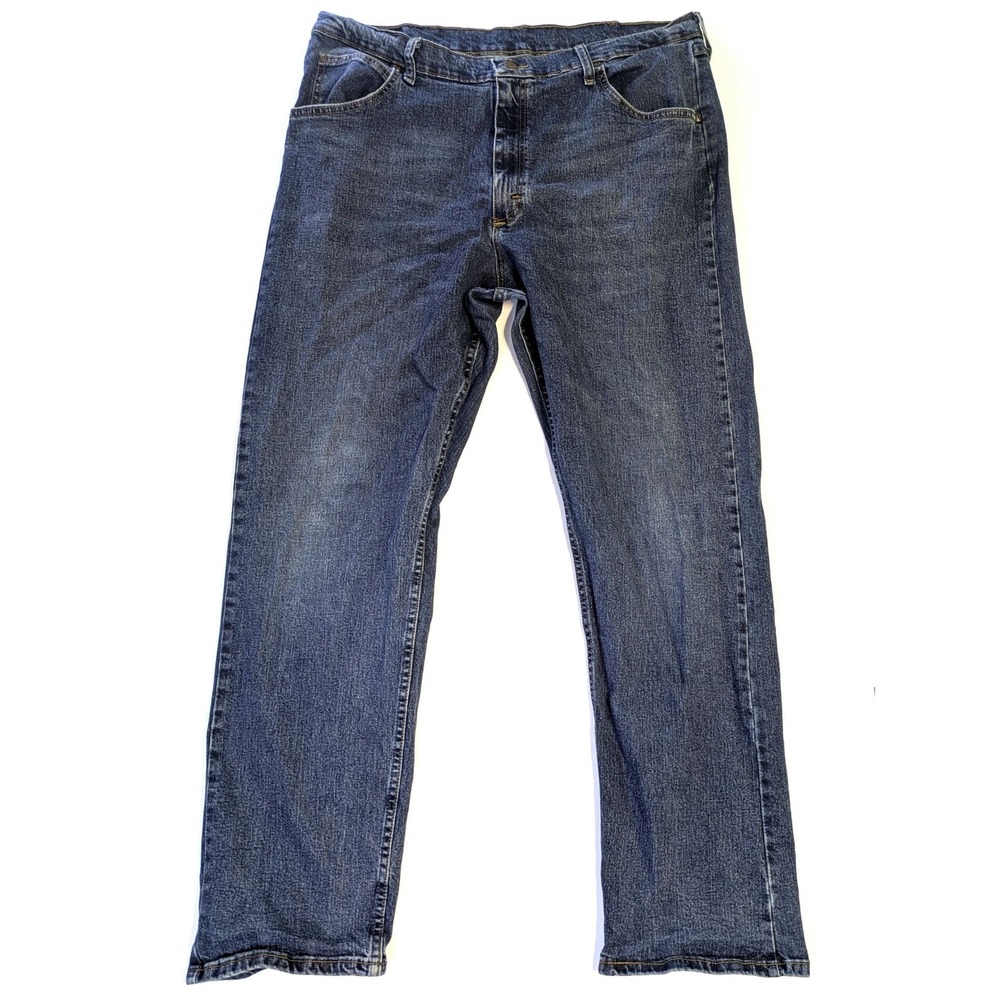 Wrangler Five Star Premium Denim Mens 38x32 Dark Wash Regular Jeans 1097FXWXD